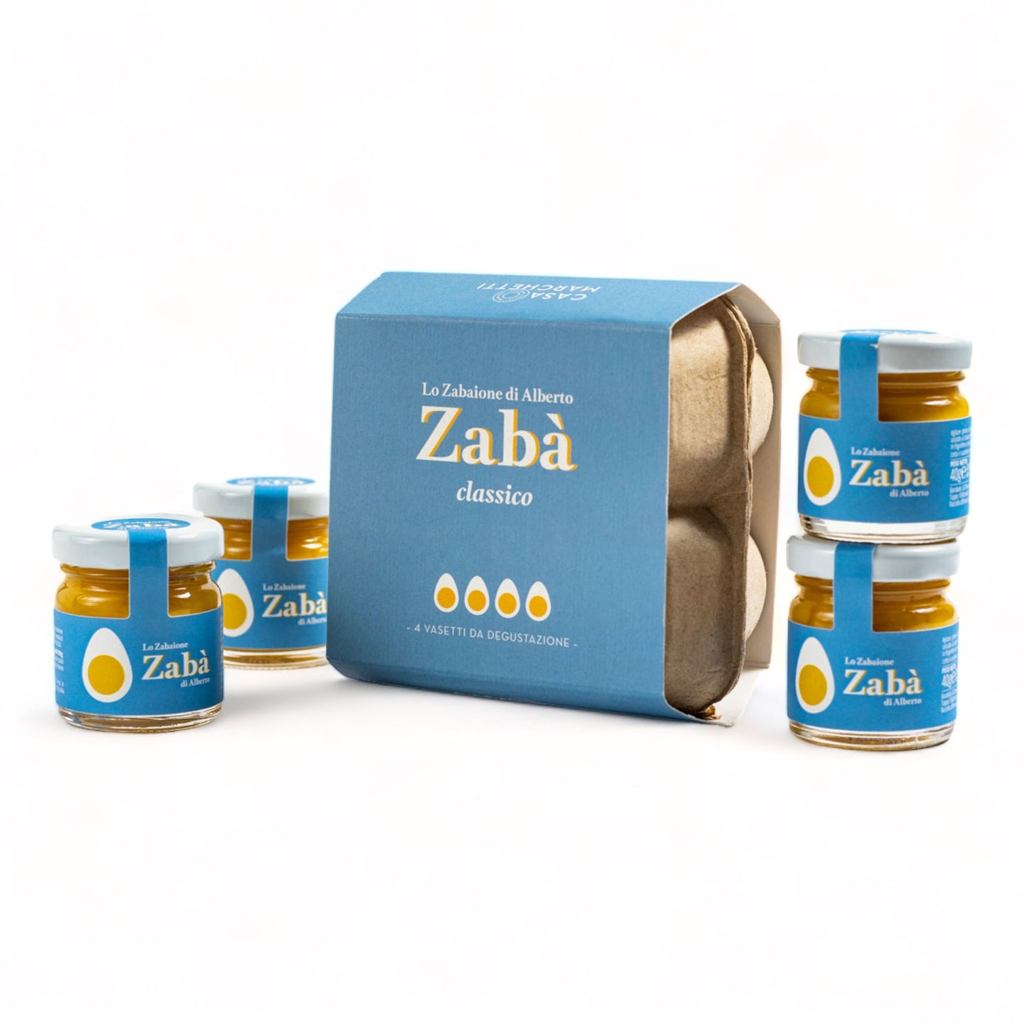 SET DA 4 PEZZI DI ZABAIONE ZABA