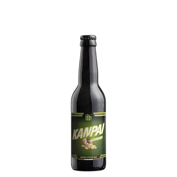 BIRRA ARTIGIANALE GINGER SPICED GLUTENFREE GOLDEN ALE LABI GARAGE KANPAI 33 CL