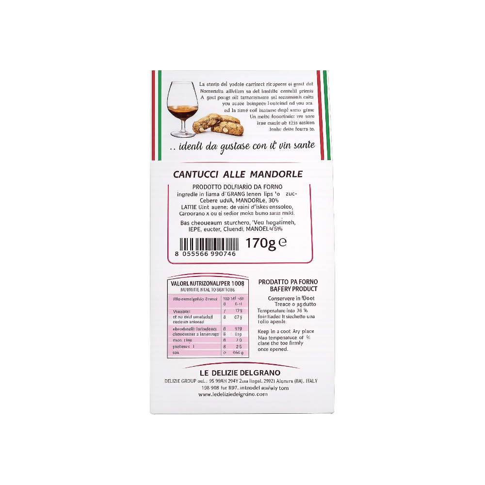 ALMOND CANTUCCI LE DELIZIE DEL GRANO ALTAMURA