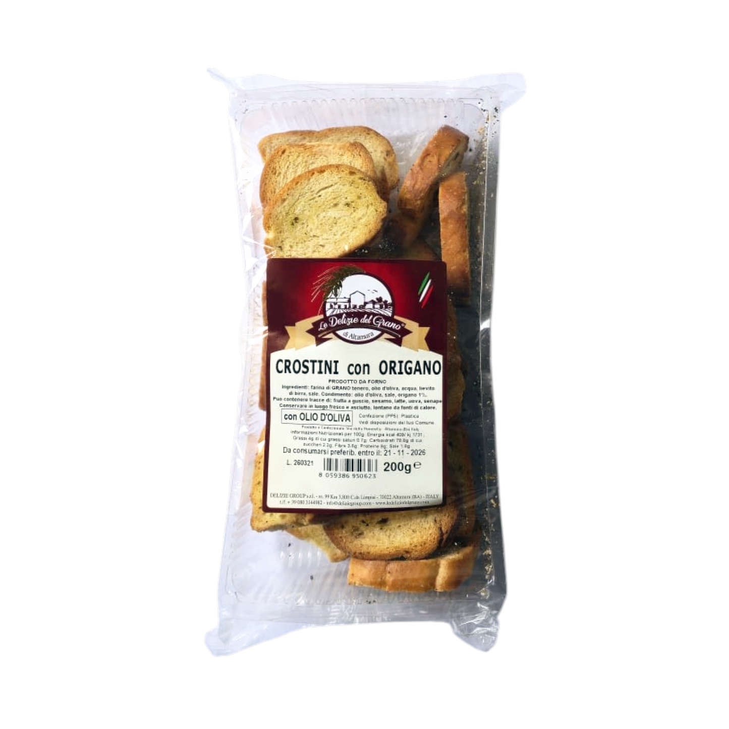 PUGLIAN OREGANO CROSTINI THE DELIGHTS OF ALTAMURA WHEAT