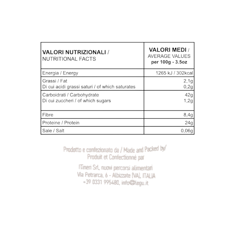 PASTA PROTEICA SENZA GLUTINE INTRECCI 4 LEGUMI