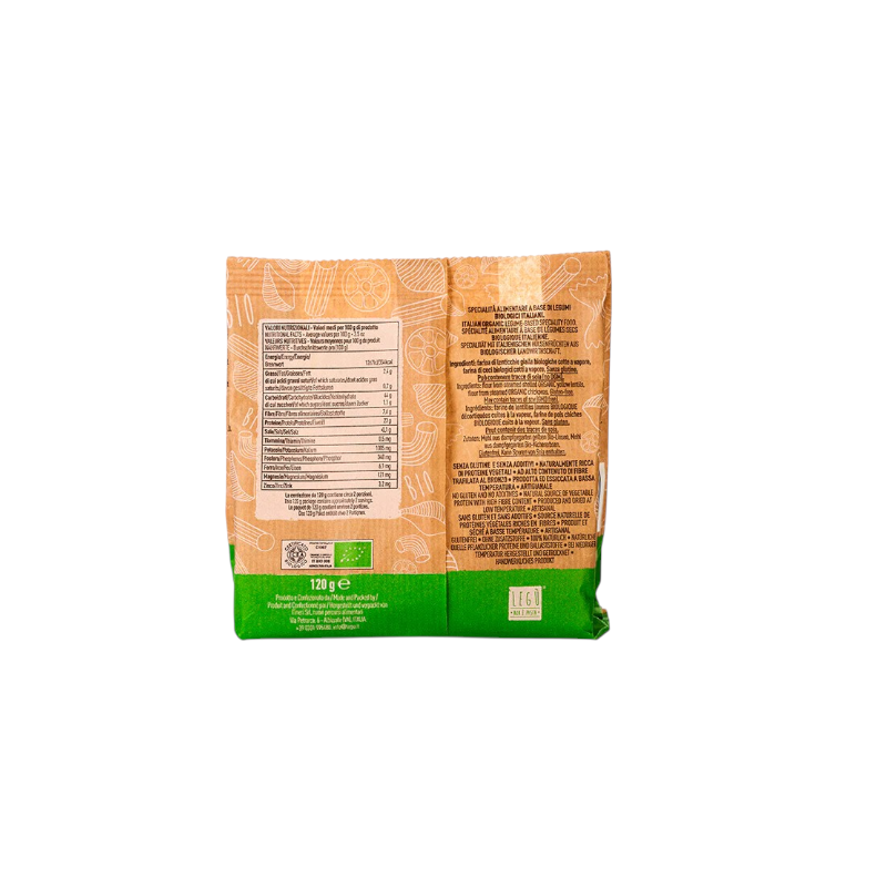 PASTA PROTEICA SENZA GLUTINE PENNE 2 LEGUMI BIO