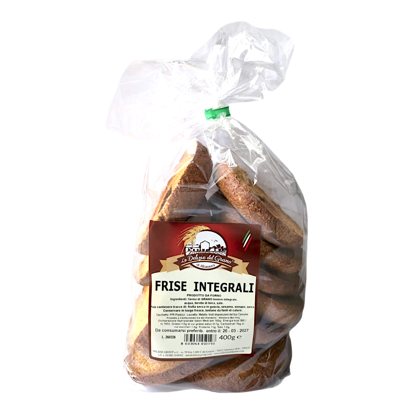 PUGLIAN WHOLE FRIZE THE DELIGHTS OF ALTAMURA WHEAT