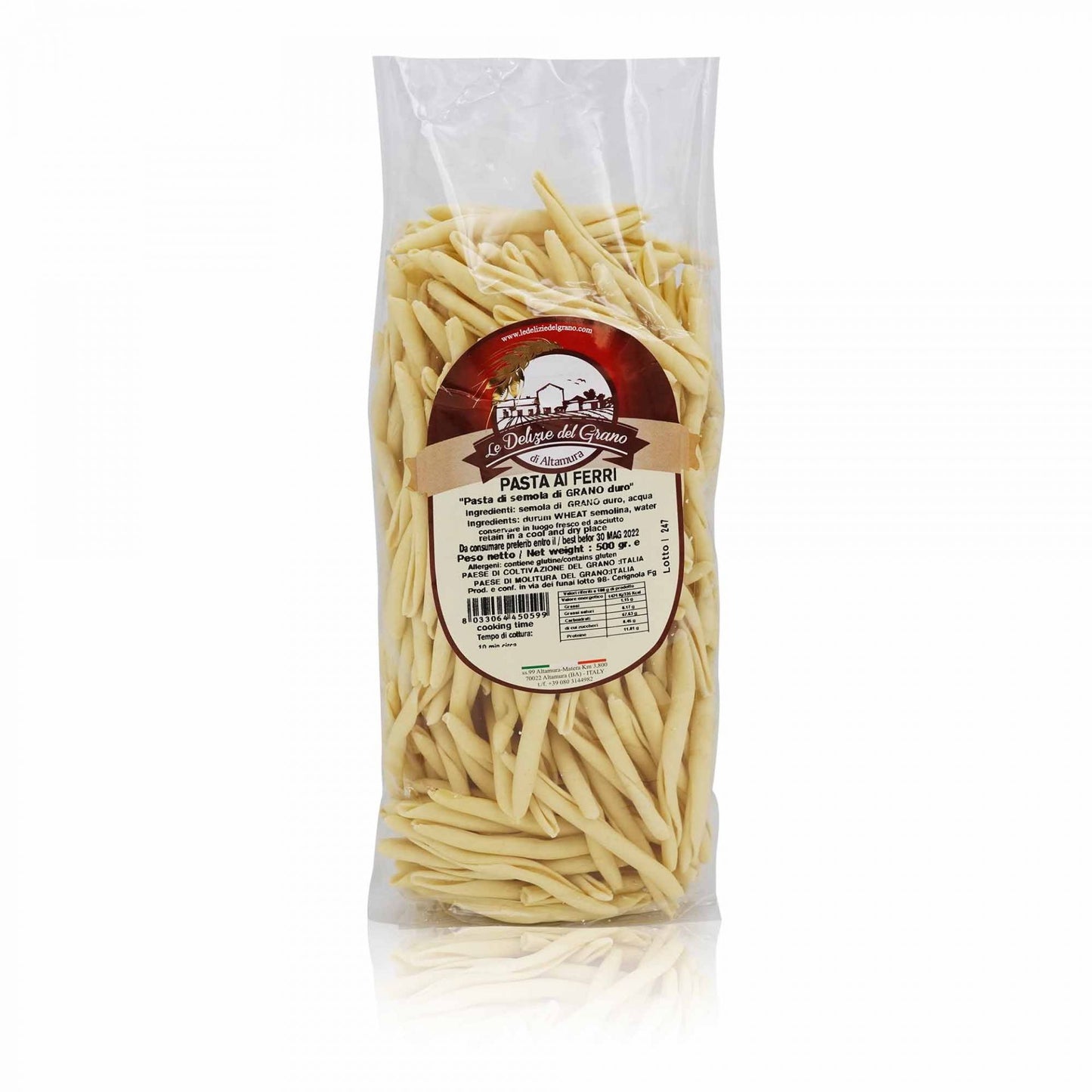 PASTA AI FERRI CASERECCE MACCHERONI
