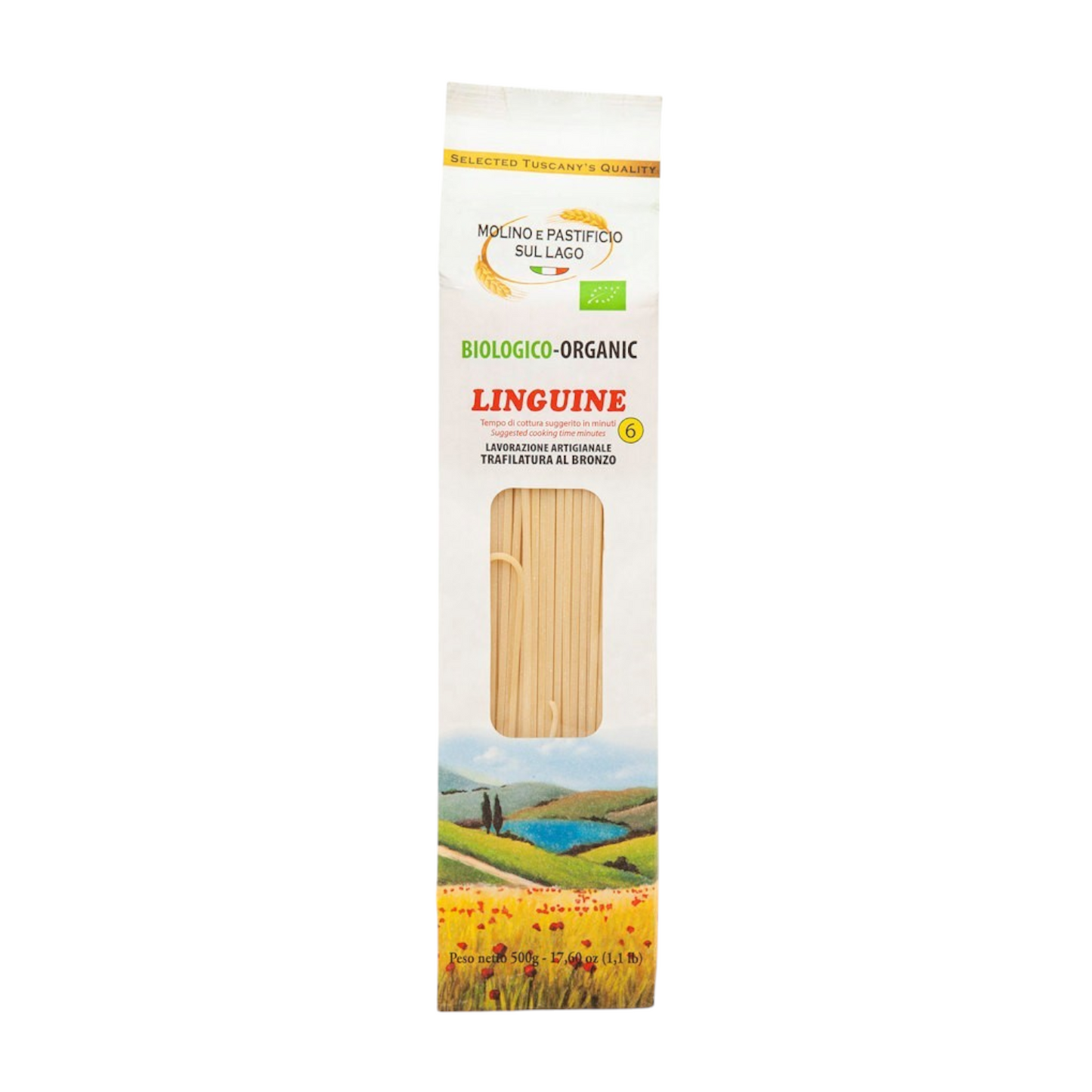 PASTA ARTIGIANALE GRANO DURO LINGUINE BIOLOGICA TRAFILA AL BRNZO