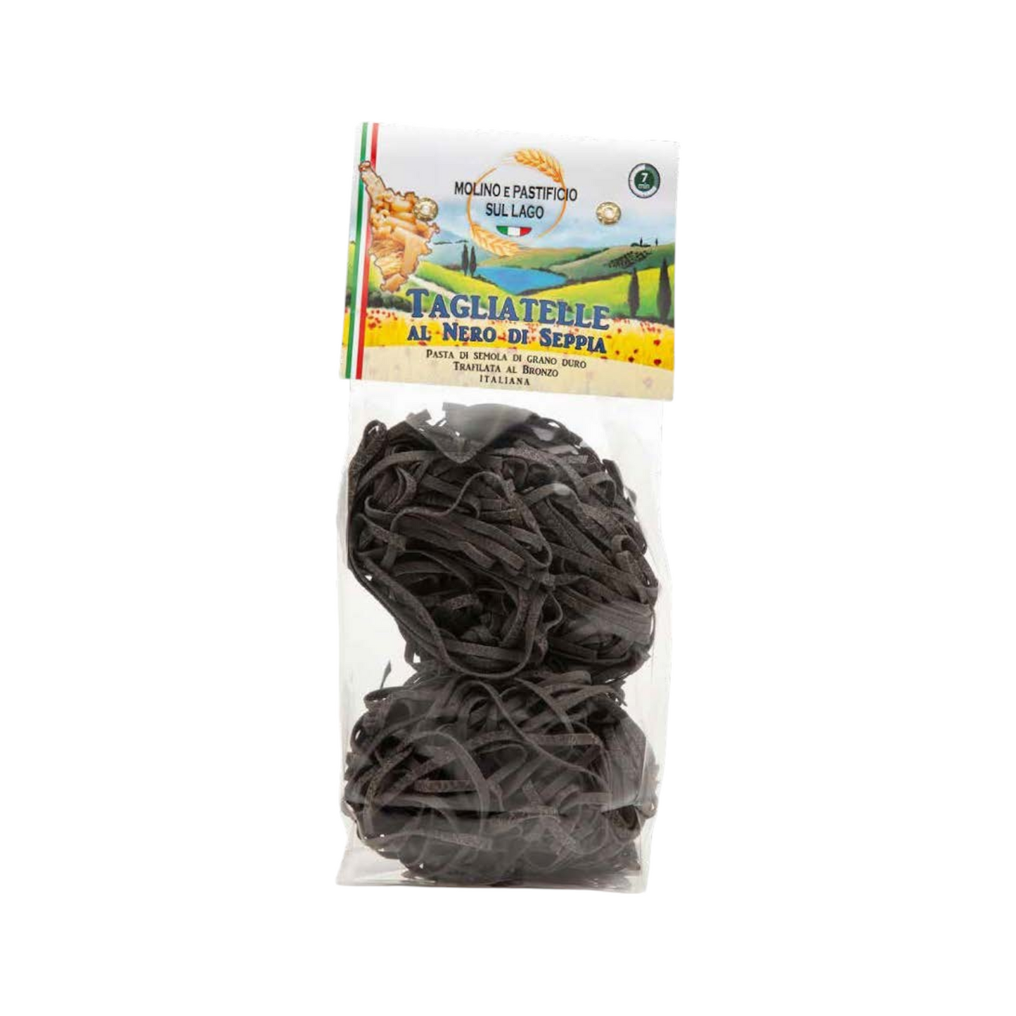 TAGLIATELLE AL NERO DI SEPPIA TRAFILATE AL BRONZO