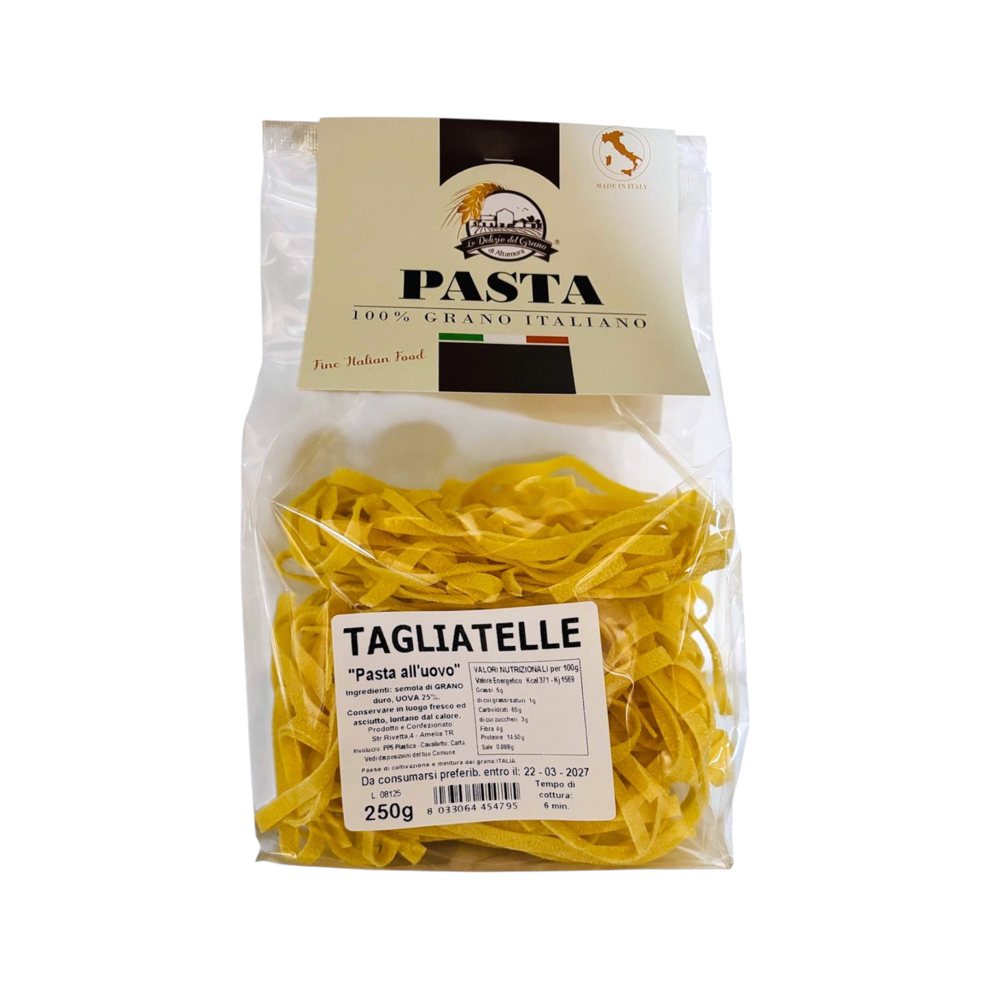 PASTA ARTIGIANALE TAGLIATELLE ALL’UOVO