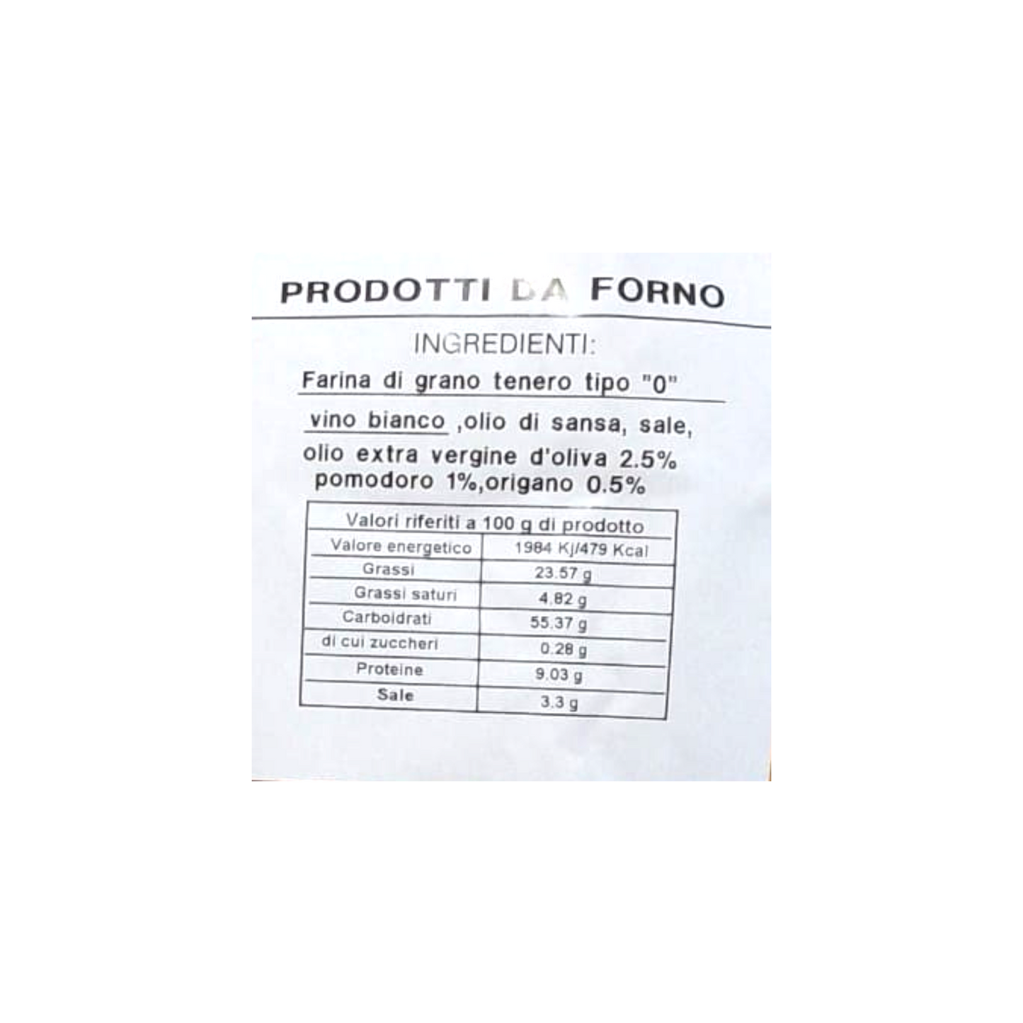 TARALLI FRIABILI ALLA PIZZAIOLA LE DELIZIE DEL GRANO ALTAMURA