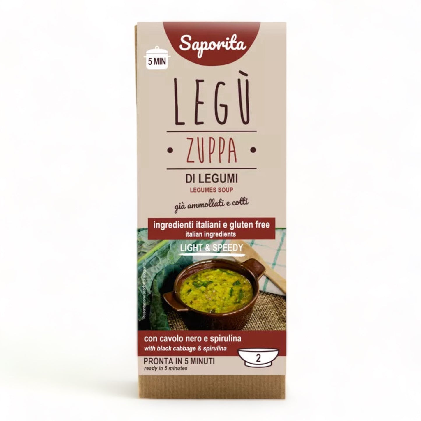 ZUPPA DI LEGUMI SAPORITA PROTEICA E GLUTEN FREE