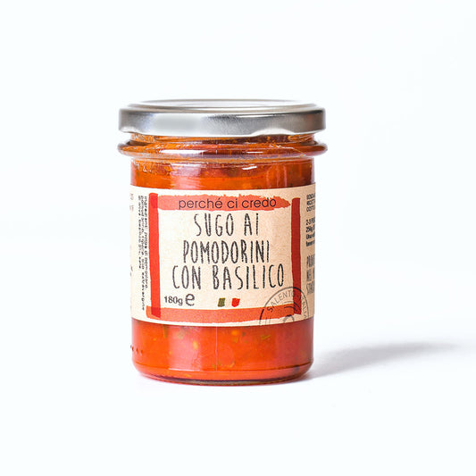 SUGO POMODORINI E BASILICO