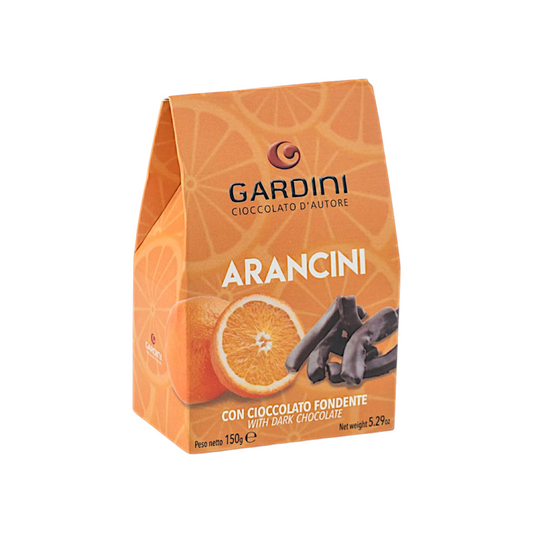 ARANCINI – ARANCIA CANDITA RICOPERTA DI CIOCCOLATO FONDENTE GARDINI