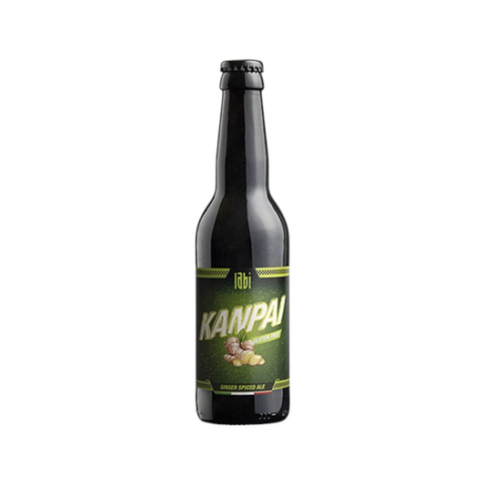 BIRRA ARTIGIANALE GINGER SPICED GLUTENFREE GOLDEN ALE LABI GARAGE KANPAI 33 CL