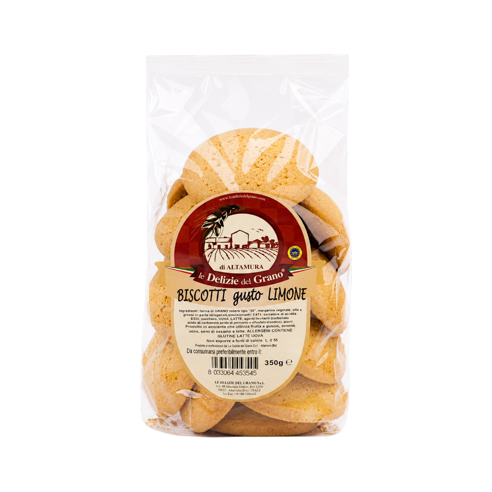 LEMON-FLAVOURED BISCUITS LE DELIZIE DEL GRANO ALTAMURA