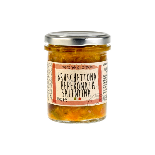 BRUSCHETTONA PEPERONATA WITH OLIVES AND ONION BECAUSE I BELIEVE IT