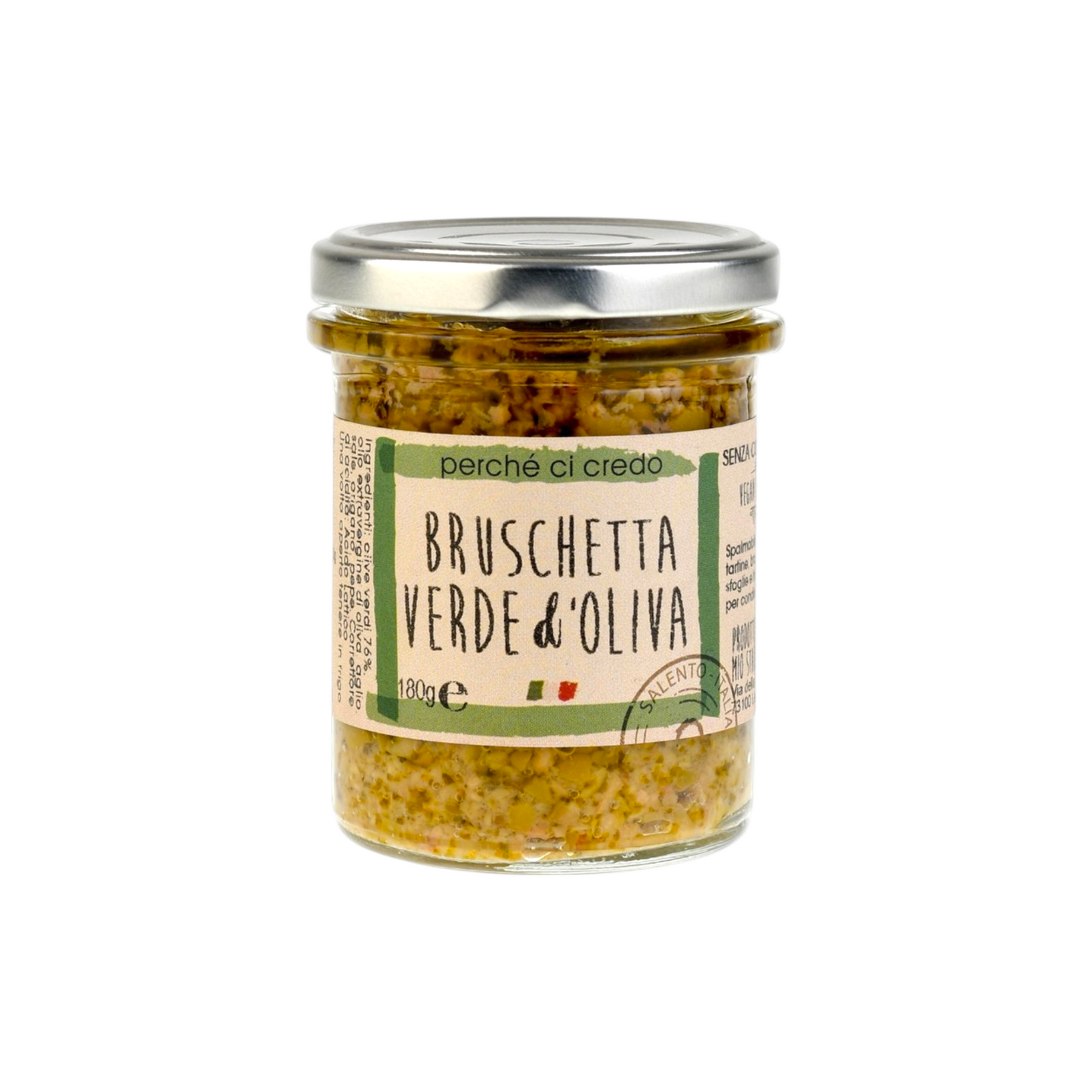 BRUSCHETTA VERDE D’OLIVA CON OLIVE VERDI PERCHE' CI CREDO