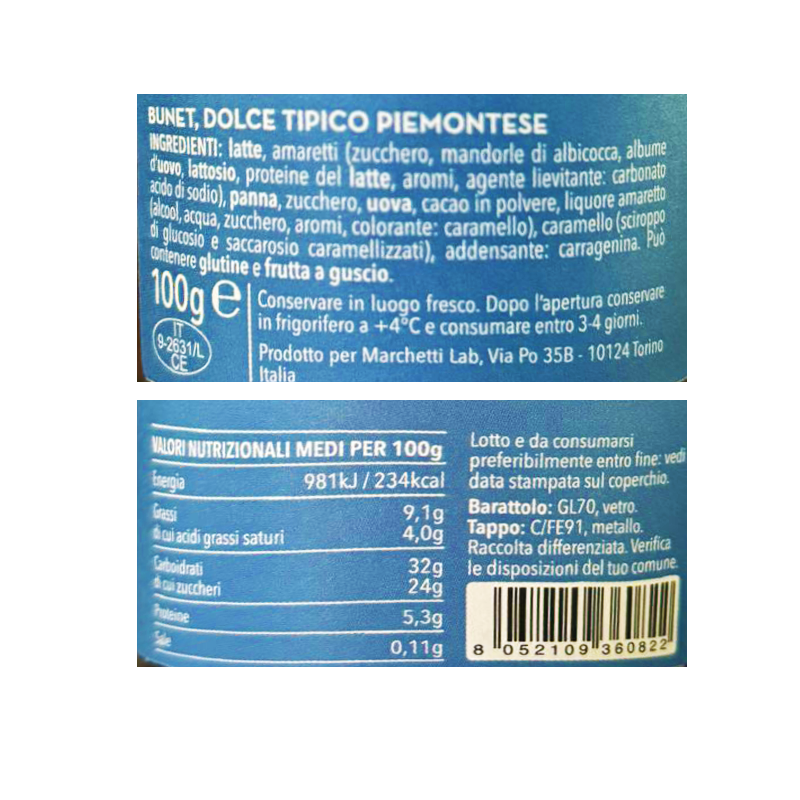 BUNET - BUDINO CON AMARETTI ALBERTO MARCHETTI