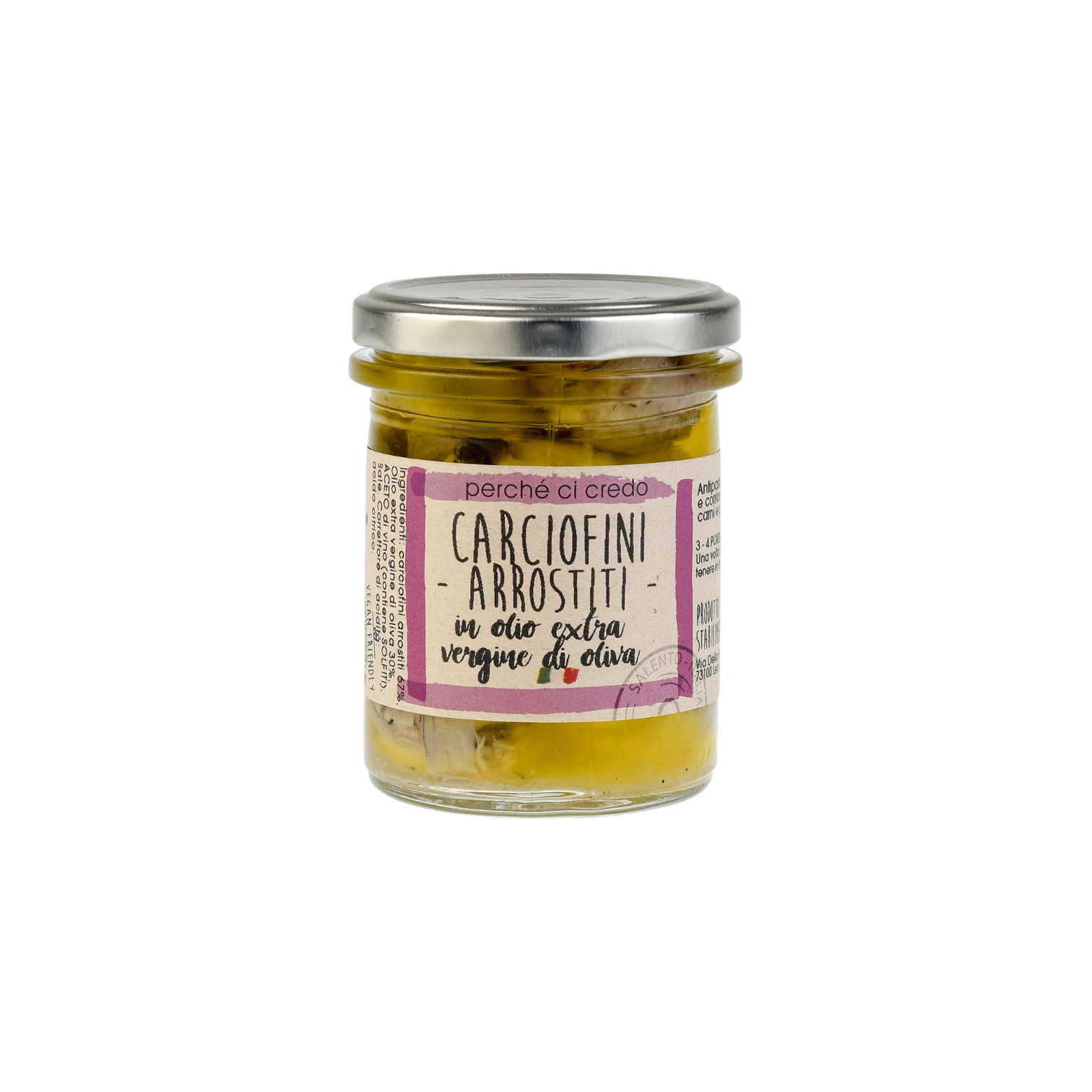 CARCIOFINI ARROSTITI IN OLIO EXTRA VERGINE DI OLIVA PERCHE' CI CREDO