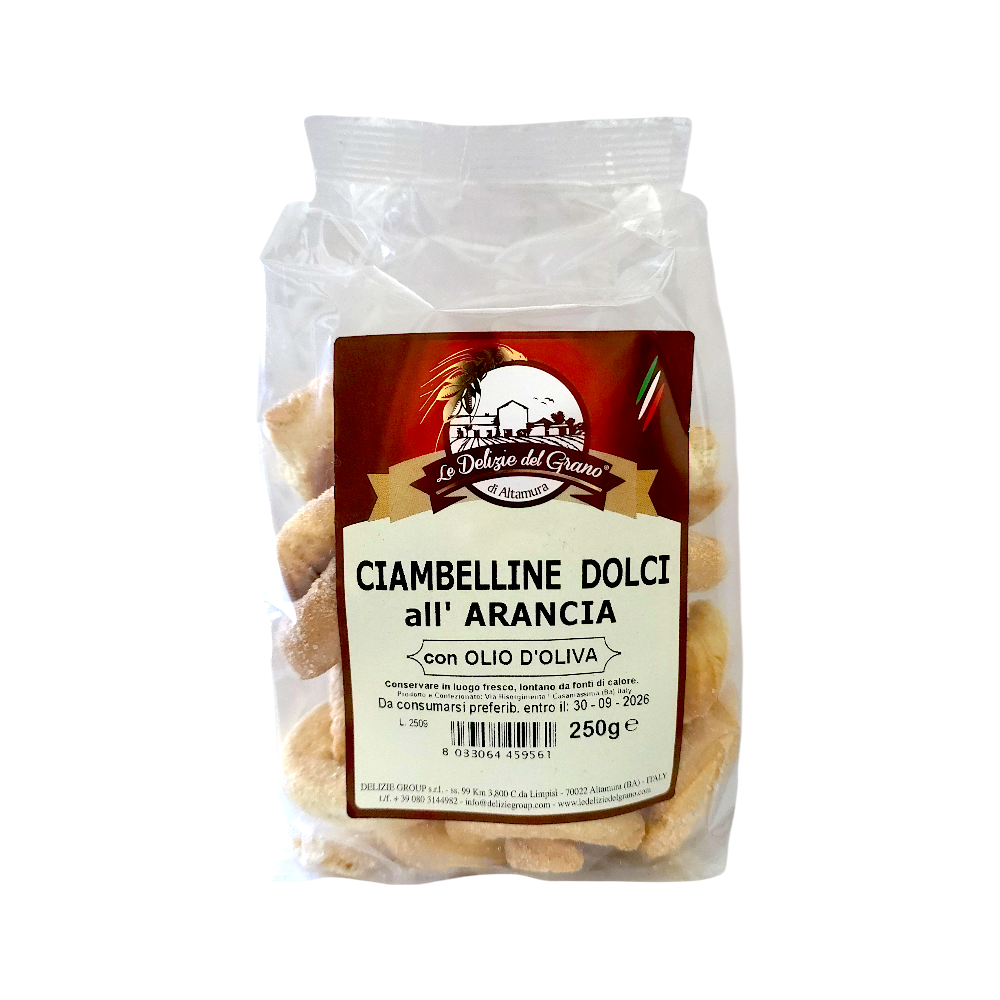CIAMBELLINE DOLCI ALL’ARANCIA LE DELIZIE DEL GRANO ALTAMURA