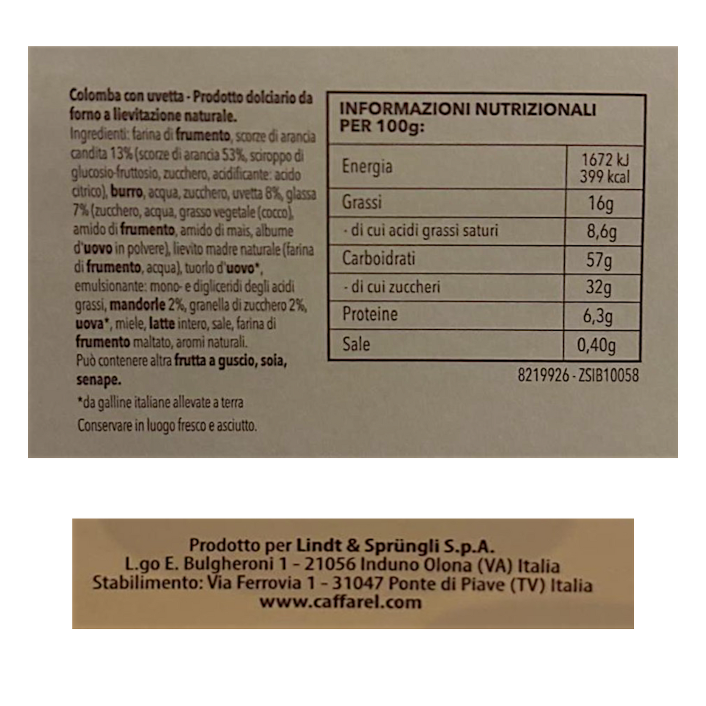 TRADITIONAL COLOMB CAFFAREL