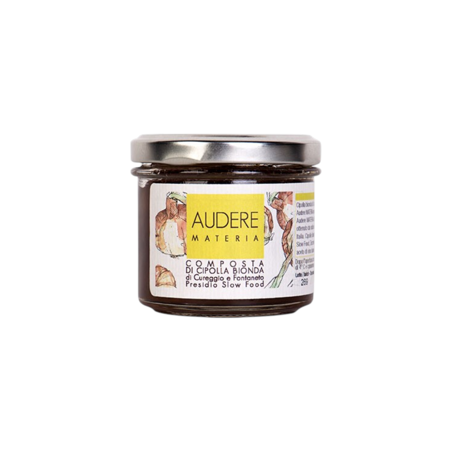 COMPOTE OF BLONDE CUREGGIO ONION AND FONTANETO AUDERE