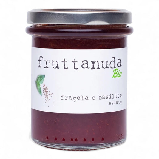 ORGANIC EXTRA STRAWBERRY AND BASIL JAM 