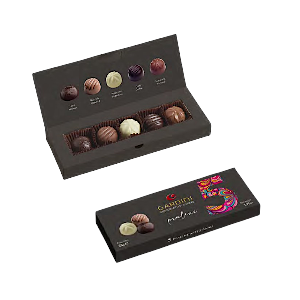 PACK OF 5 ASSORTED GARDINI ARTISAN PRALINES