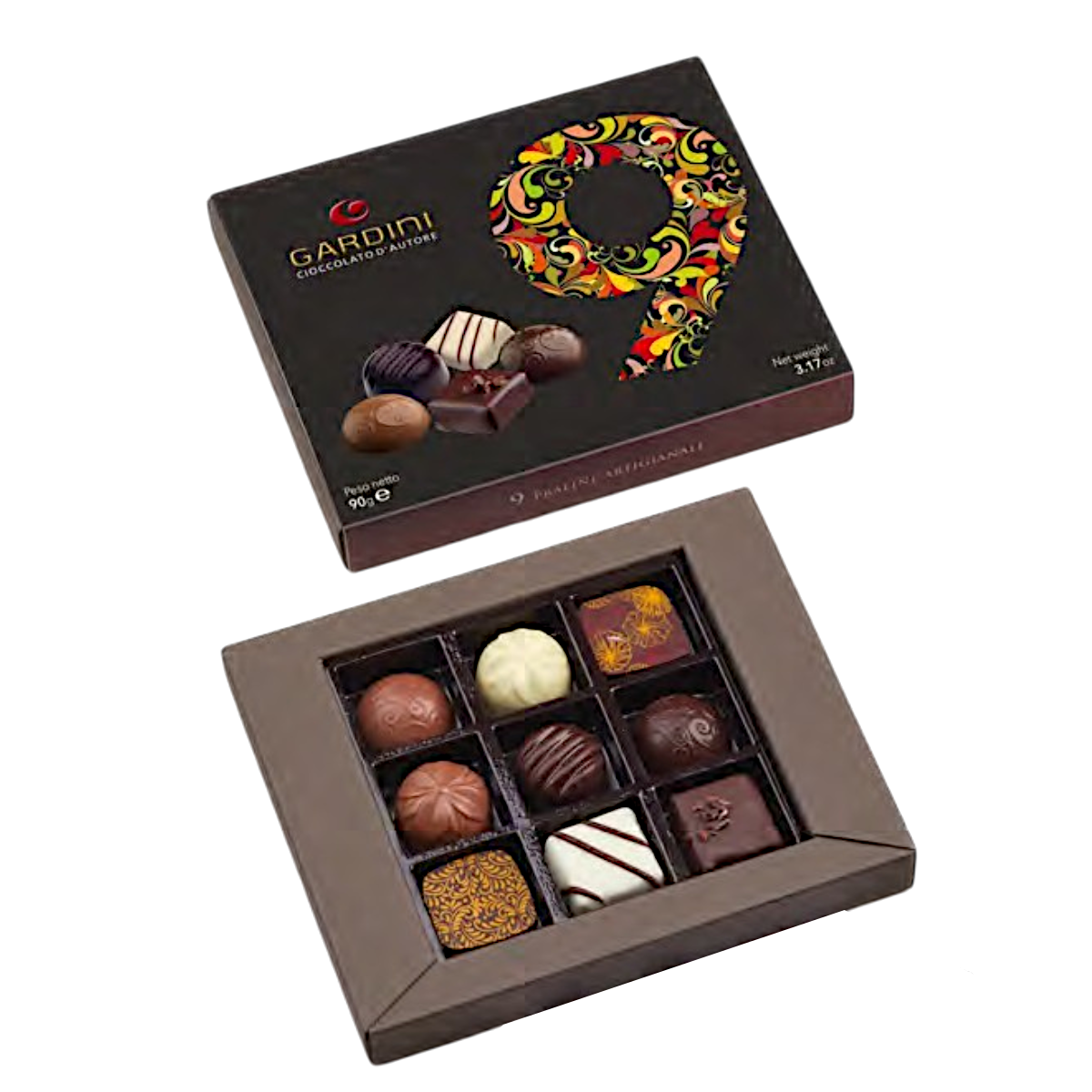 PACK OF 9 ASSORTED GARDINI ARTISAN PRALINES