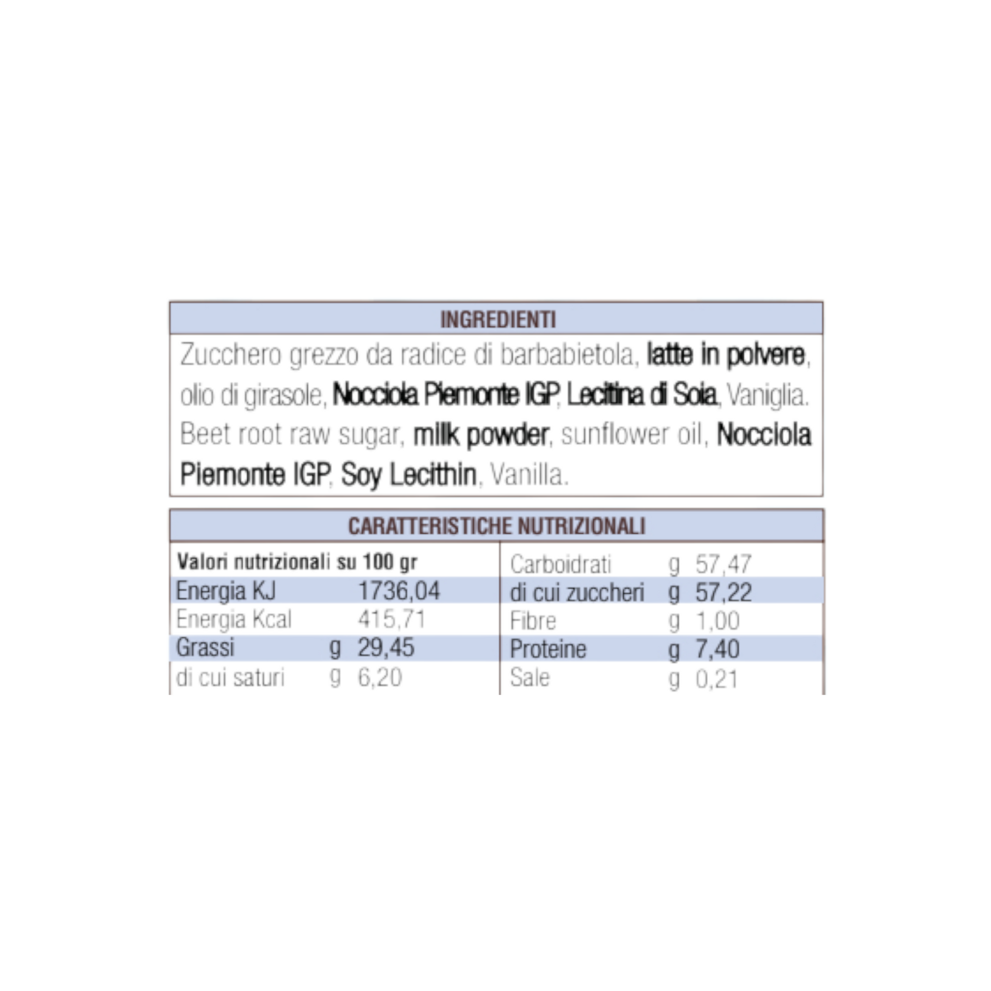 CREMA SPALMABILE FIOR DI LATTE E NOCCIOLA AUDERE