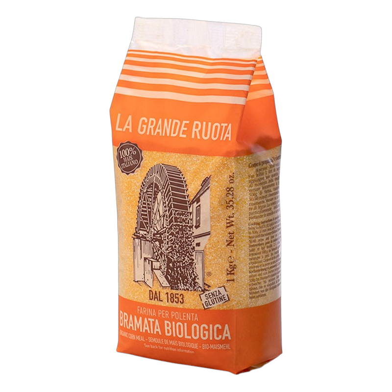 FARINA DI MAIS PER POLENTA BRAMATA BIOLOGICA LA GRANDE RUOTA