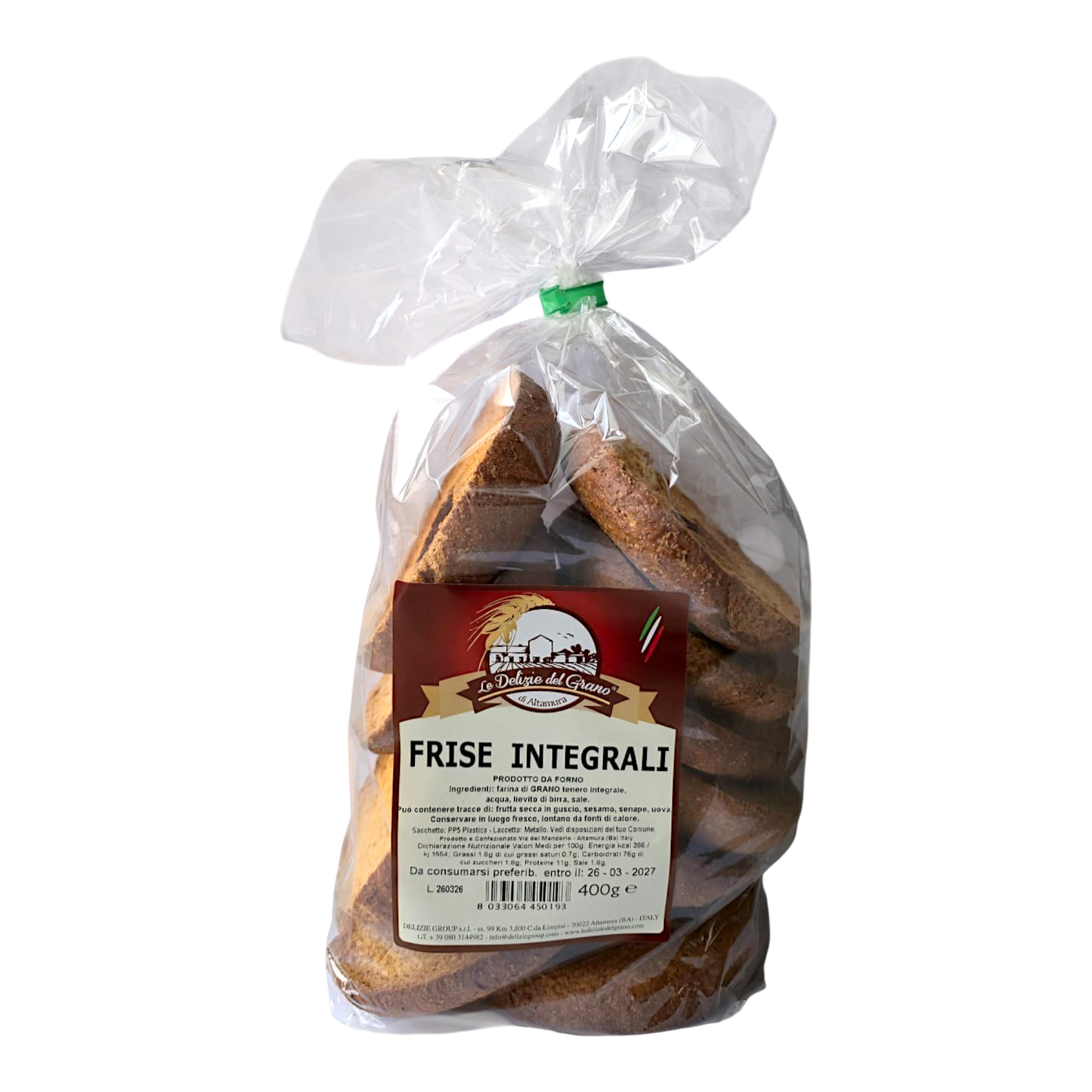 FRISE INTEGRALI PUGLIESI LE DELIZIE DEL GRANO ALTAMURA