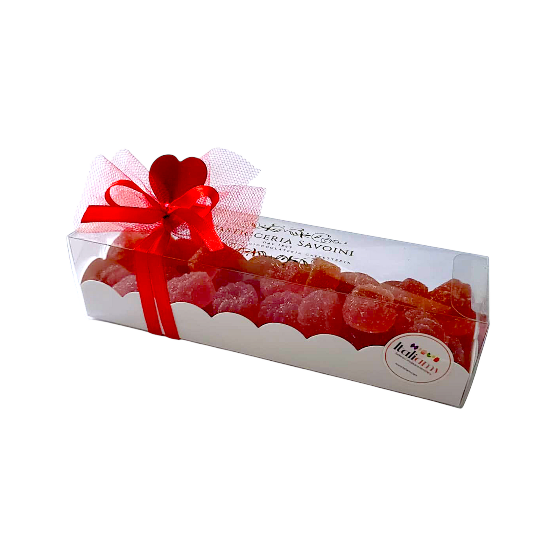 GELATINE ALLA FRUTTA GUSTO FRAGOLA CONFEZIONE REGALO 