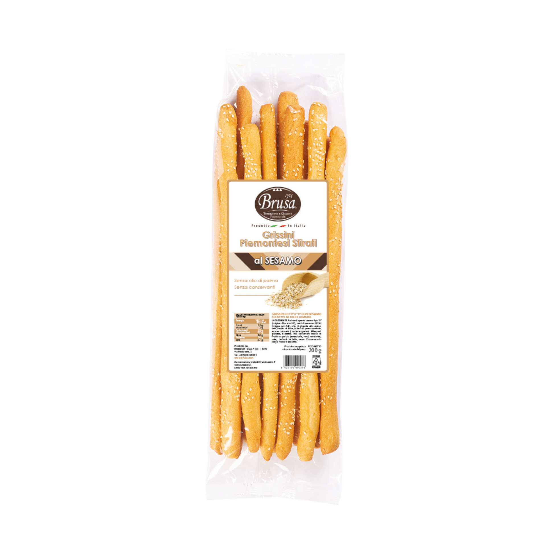 BRUSA STREAKED PIEDMONT BREADSTICKS WITH SESAME
