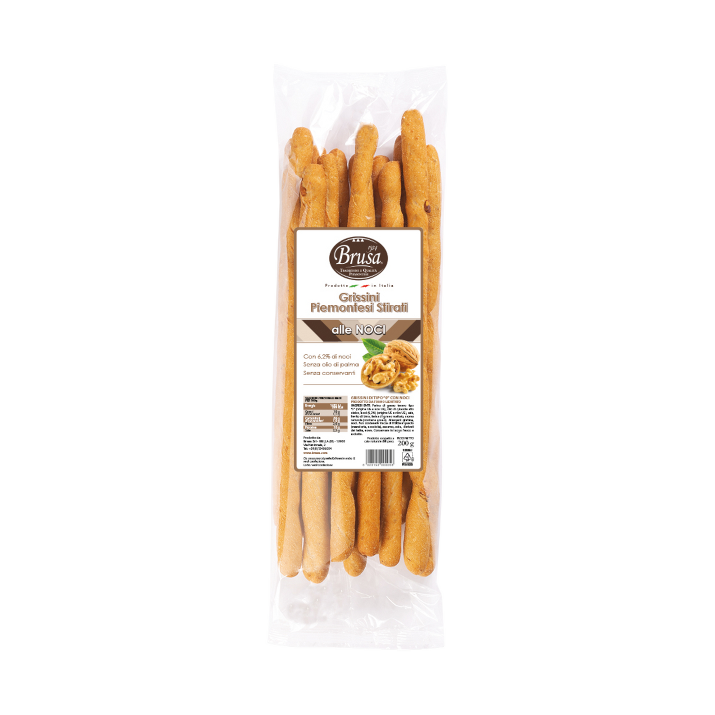 BRUSA STRETCHED PIEDMONT WALNUT BREADSTICKS