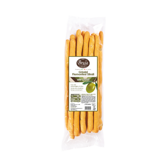 GRISSINI PIEMONTESI STIRATI ALLE OLIVE BRUSA