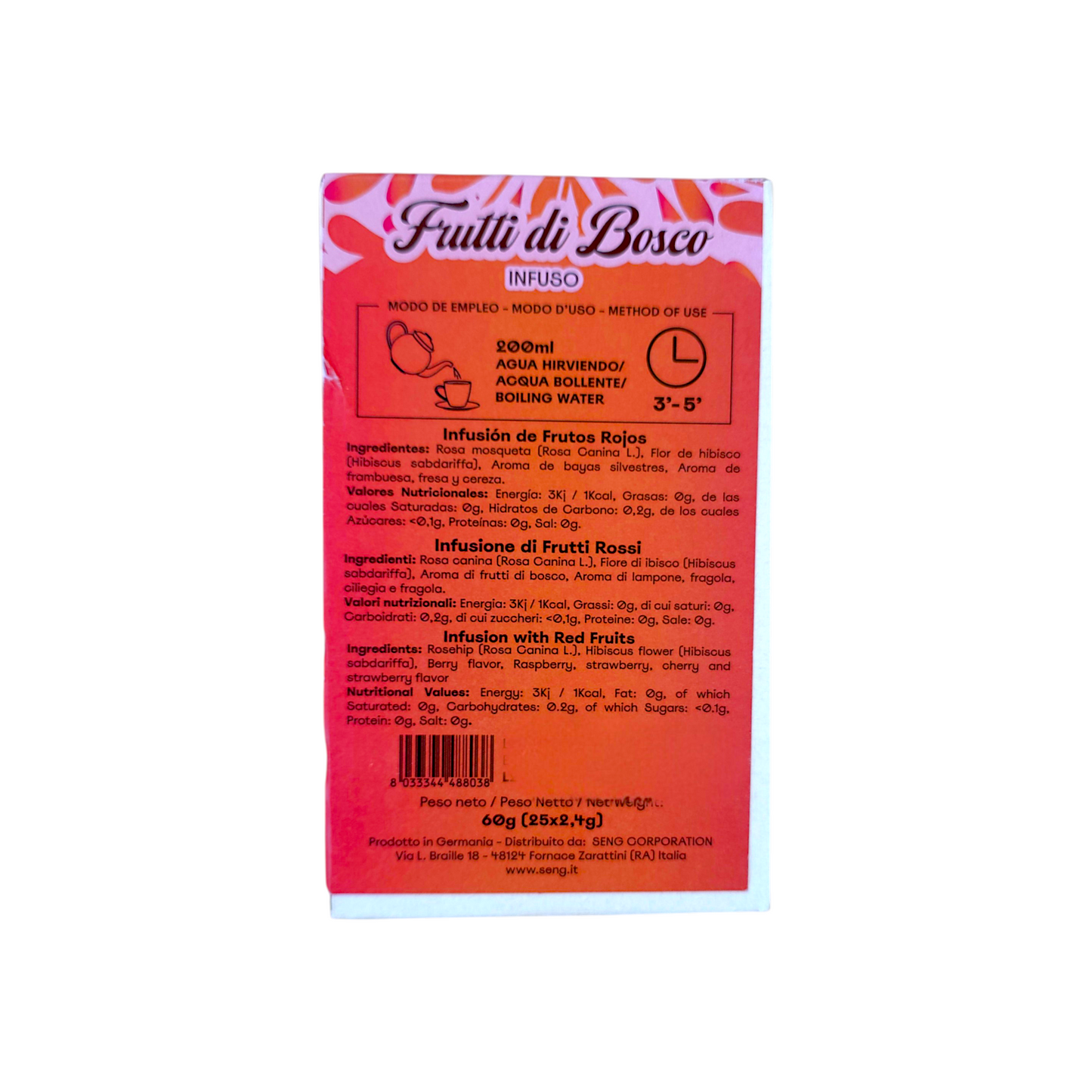 INFUSION TIME FAST – TISANA IN FILTRO FRUTTI DI BOSCO SENG
