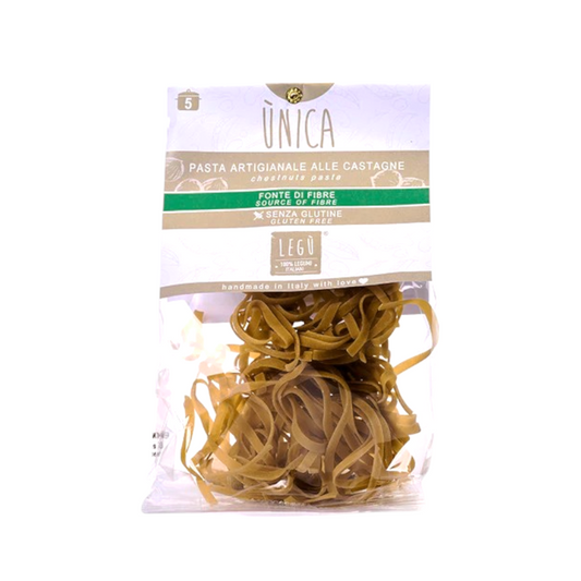 PASTA PROTEICA SENZA GLUTINE TAGLIATELLE ALLA CASTAGNA E CECI