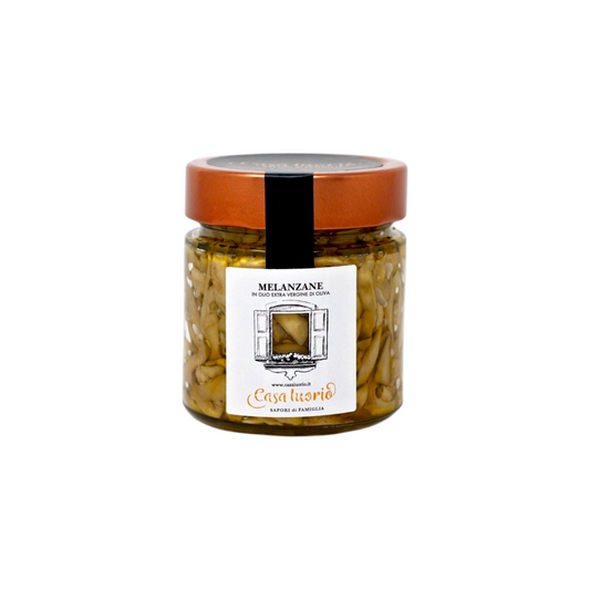 AUBERGINE STRIPS IN EXTRA VIRGIN OLIVE OIL CASA IUORIO