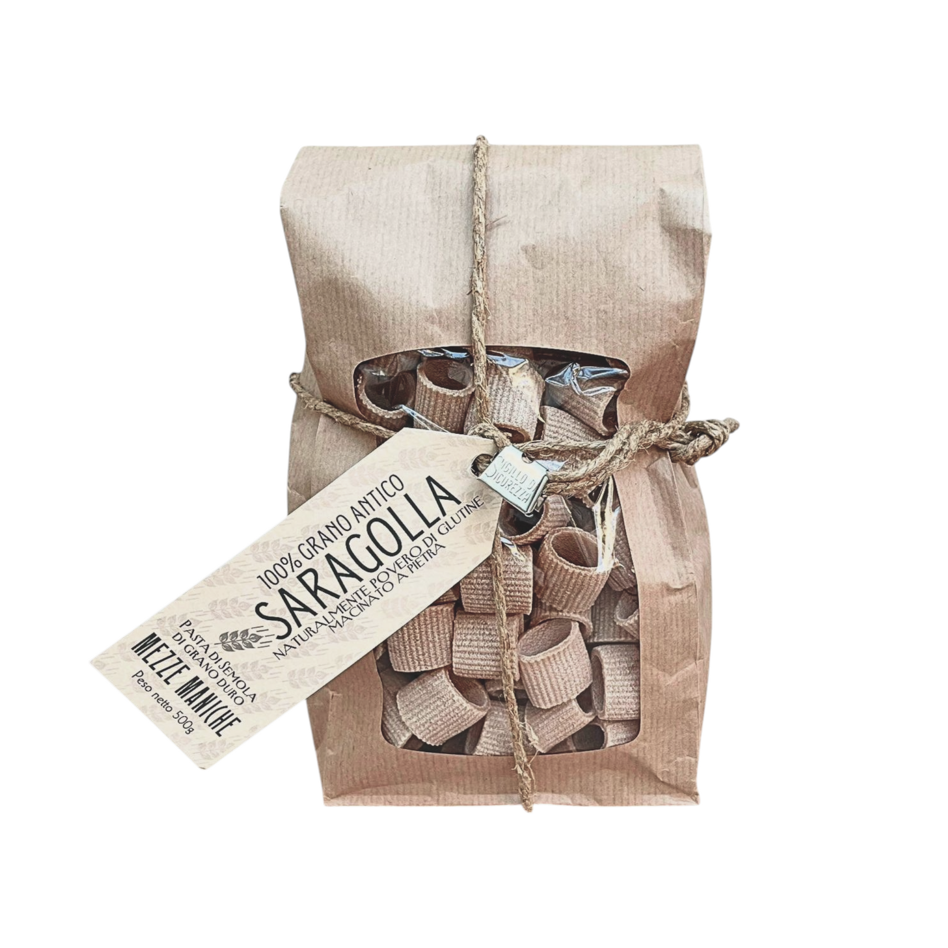 ARTISAN PASTA HALF SLEEVES 100% SARAGOLLA WHEAT BRONZE DRILL