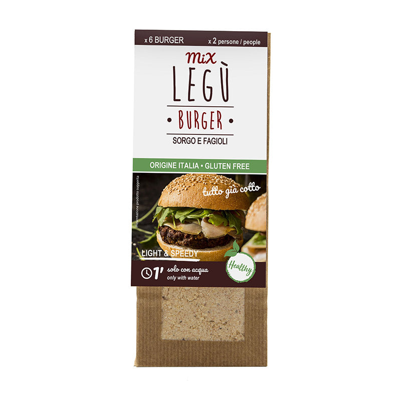 MISCELA BURGER DI LEGUMI VEGANA E SENZA GLUTINE