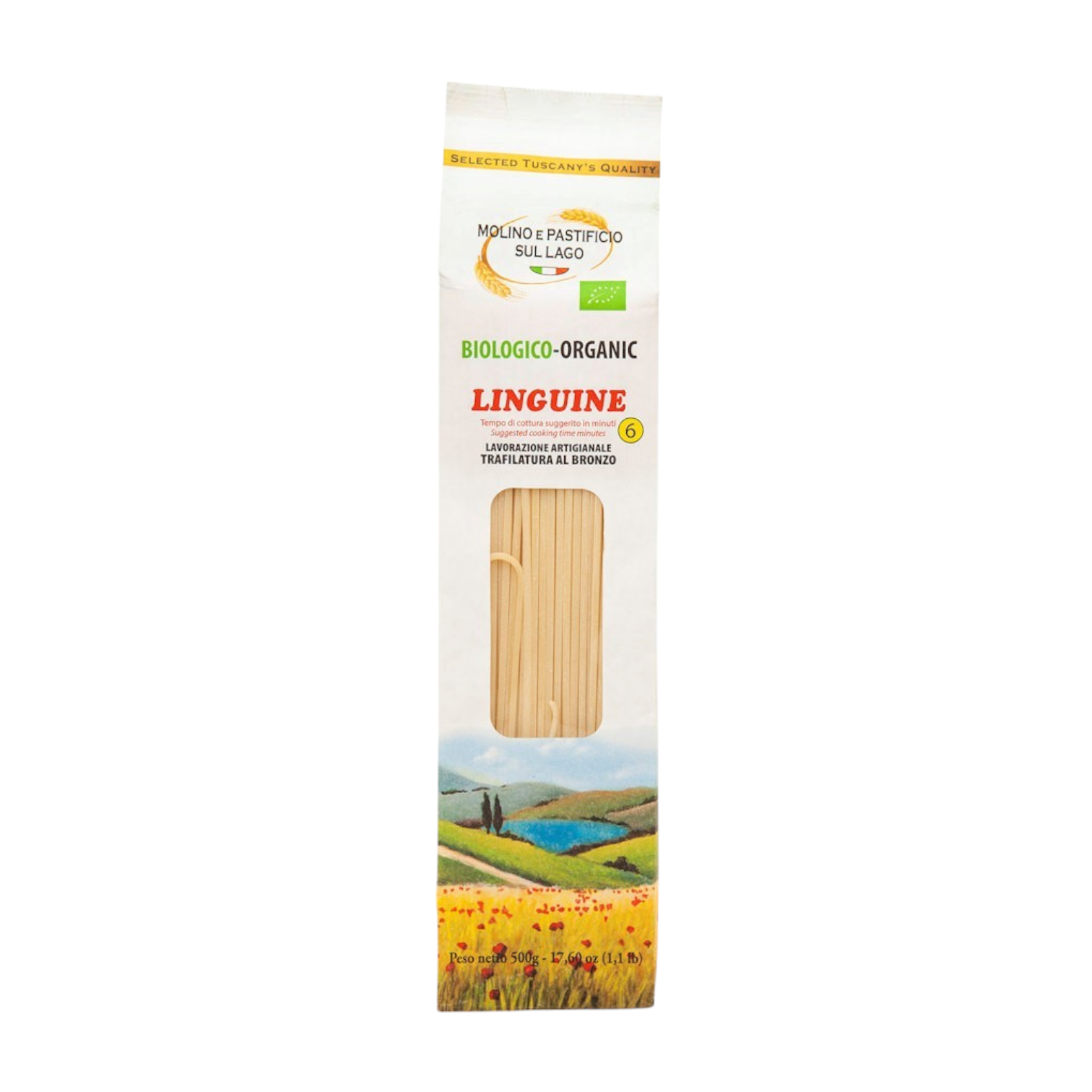 PASTA ARTIGIANALE GRANO DURO LINGUINE BIOLOGICA TRAFILA AL BRNZO