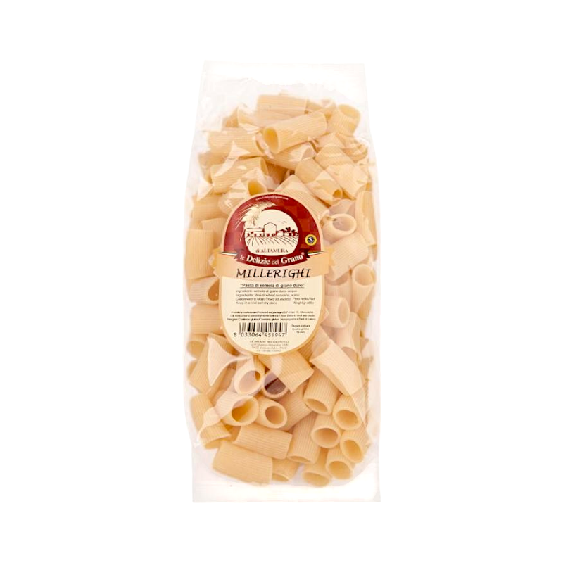 PASTA ARTIGIANALE GRANO DURO MILLERIGHI TRAFILATI AL BRONZO