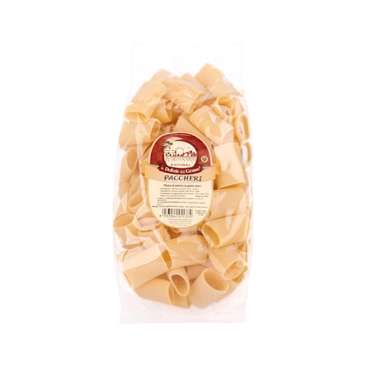 PASTA ARTIGIANALE GRANO DURO PACCHERI TRAFILATI AL BRONZO