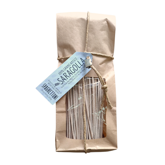 PASTA ARTIGIANALE SPAGHETTONI 100% GRANO SARAGOLLA TRAFILA AL BRONZO