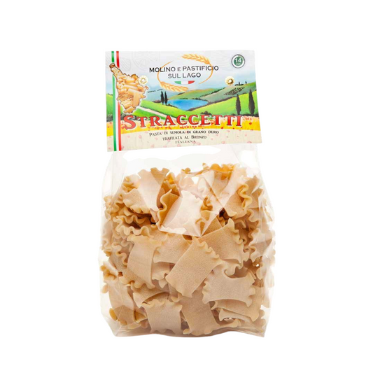 PASTA ARTIGIANALE DI GRANO DURO STRACCETTI TRAFILATI AL BRONZO