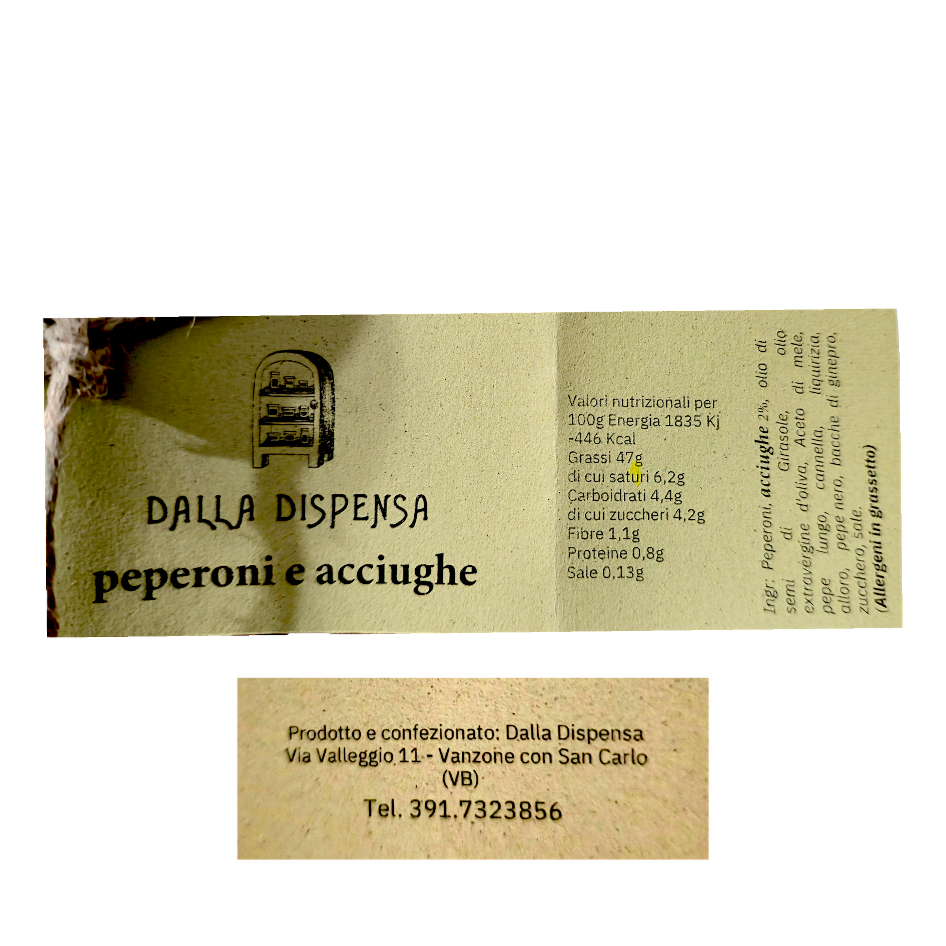 PEPERONI E ACCIUGHE IN AGRODOLCE DALLA DISPENSA AZ. AGR. ALBARINA