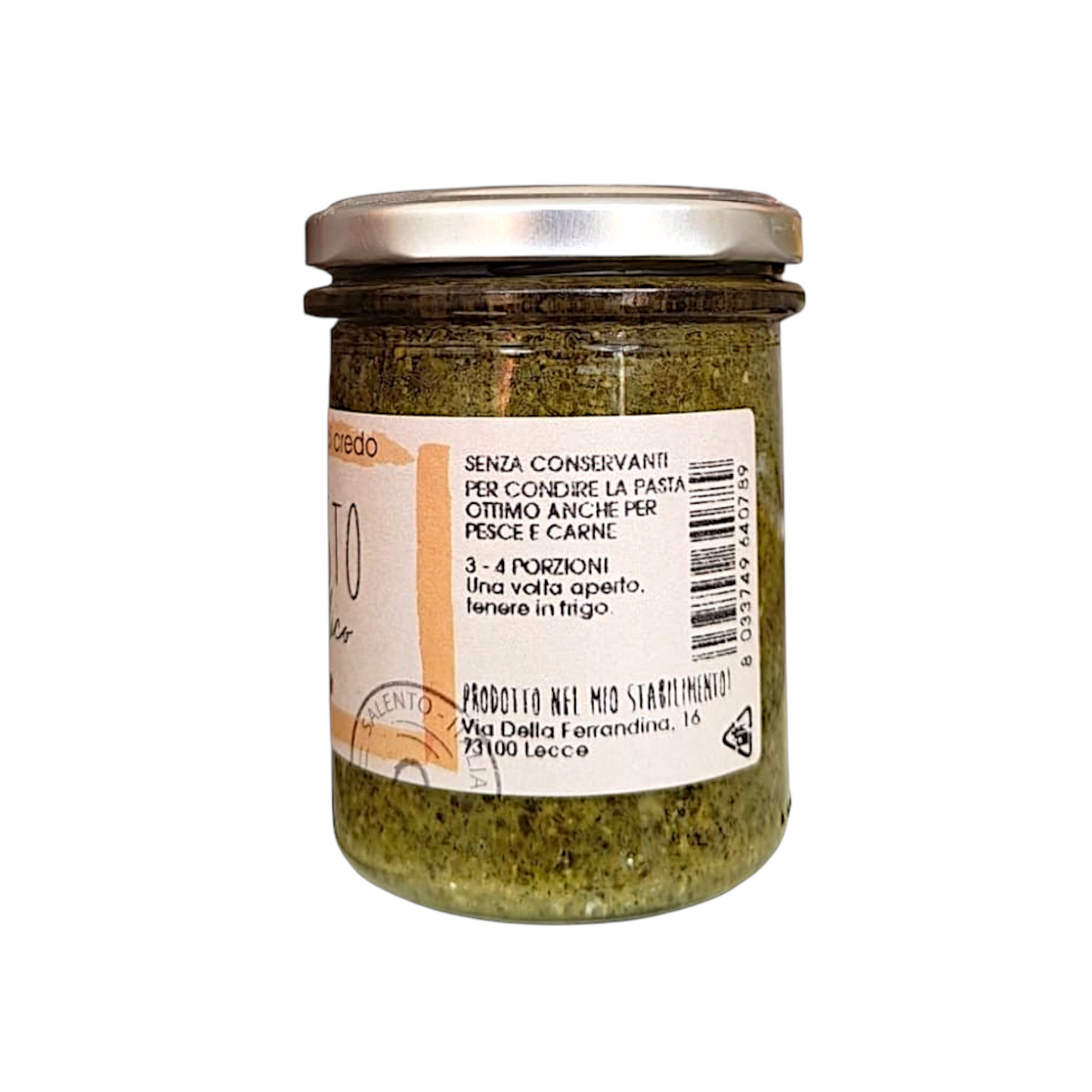 PESTO DI RUCOLA E LIMONE