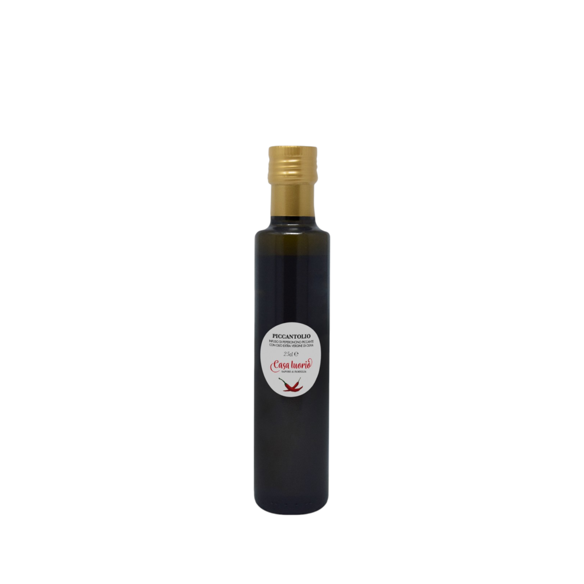 PICCANTOLIO EXTRA VIRGIN OIL WITH ITALIAN CHILI PEPPER CASA IUORIO