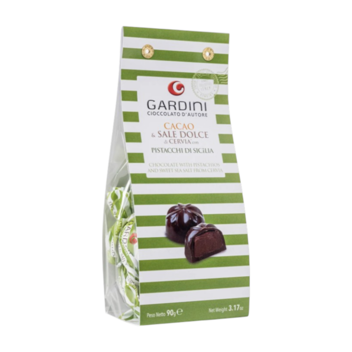PRALINE CACAO & SALE DOLCE DI CERVIA® AL PISTACCHIO GARDINI