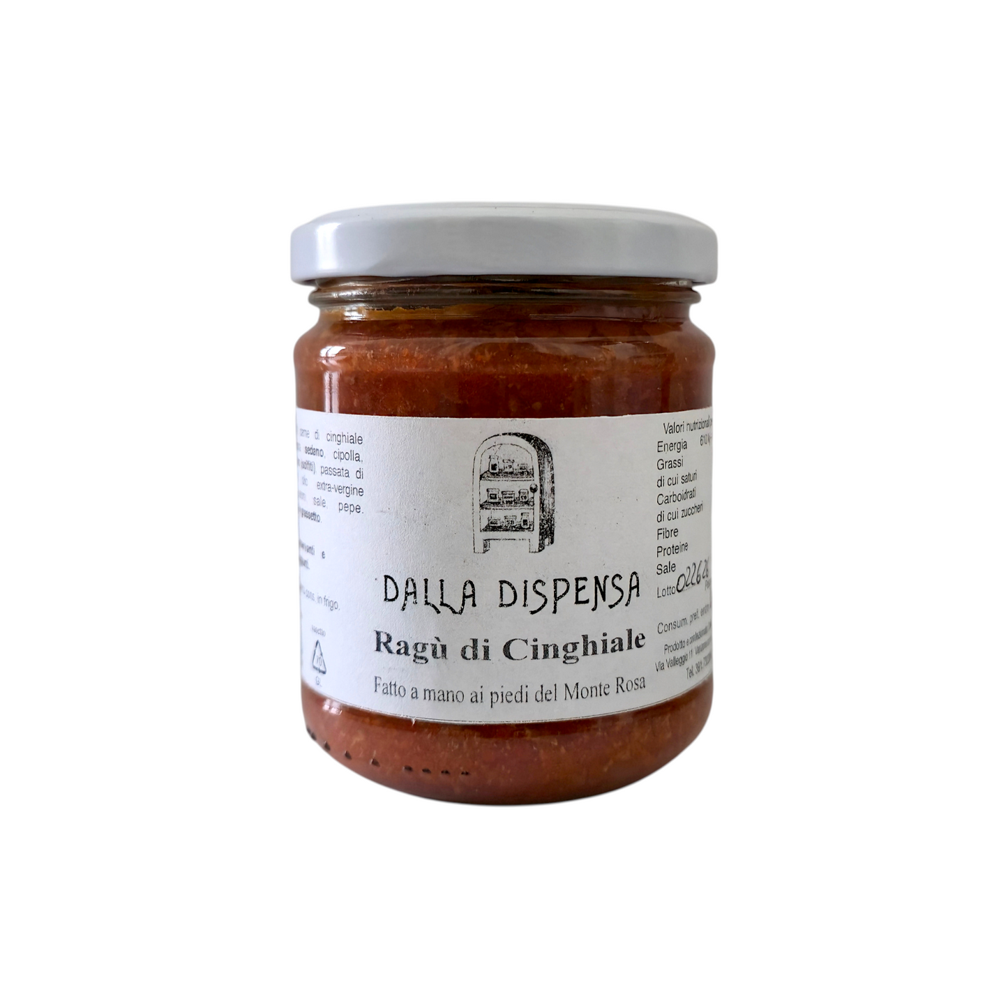 WILD BOAR SAUCE FROM THE DISPENSA AZ AGR ALBARINA