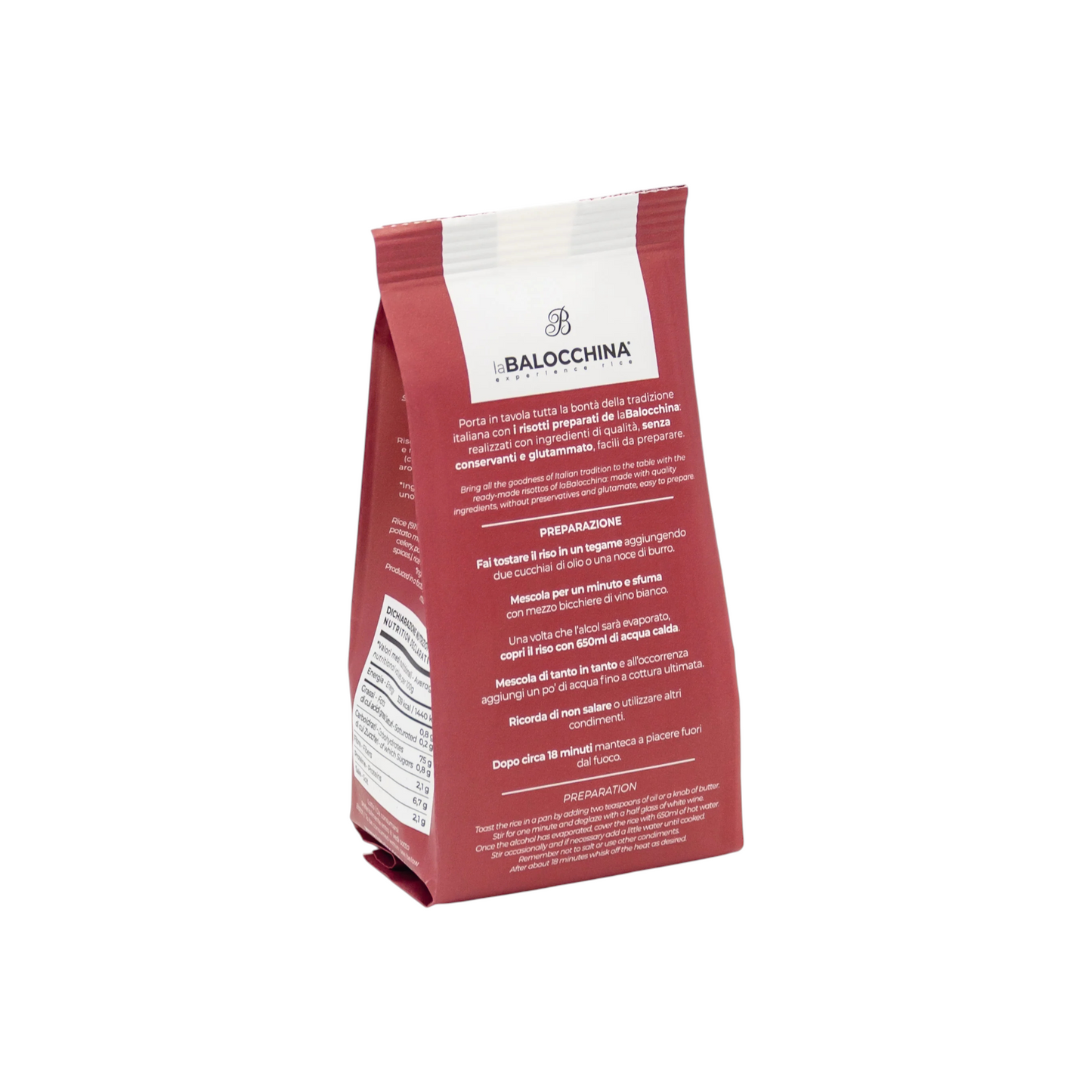 RISOTTO AL RADICCHIO LA BALOCCHINA